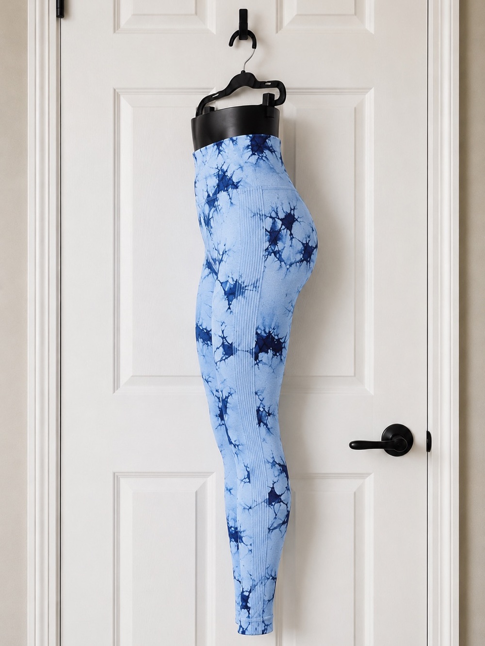 Blue Tie-Dye High-Waist Yoga Leggings XXL NWT